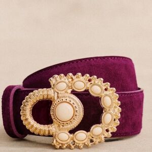 Nwt! Sezane Maud Belt Cassis Size 90cm